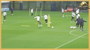 Manchester City – Passing Drill With Finishing On Small Goal