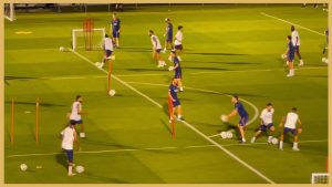PSG – High Intensity Passing Drill & Ball Control & Finishing