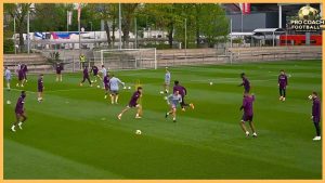 Bayer Leverkusen – High Intensity Passing Combinations With Two Balls