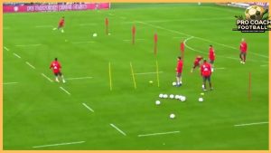 Bayern Munich – 5 Players Finishing Drill & Passing Combinatios With Finishing