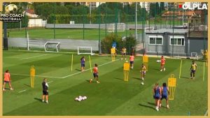 Olympique Lyon – Great Passing Drill With Two Balls – Two Variations