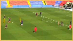 Levante UD – Great Passing Combinations With Finishing On Two Goals – 2 Variantions