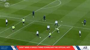 PSG – Pass between the lines ‘3v2’