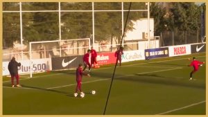 Atletico Madrid – Four Balls Finishing Drill