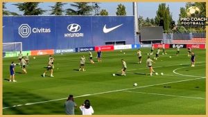 Atletico Madrid – High Intensity Passing Combinations With Two Balls