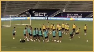 Fc Barcelona – Intense Passing Drill With Finishing