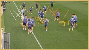 Atletico Madrid – Saq Drills With Balls
